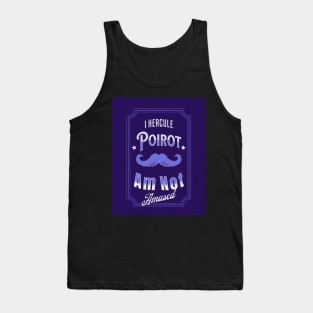 Poirot Is Not Amused - Blue Palette Tank Top